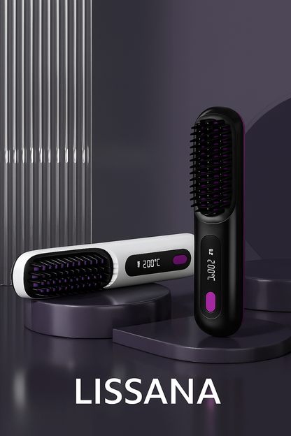 Lissana™ – Brosse Lissante Sans Fil & Rechargeable